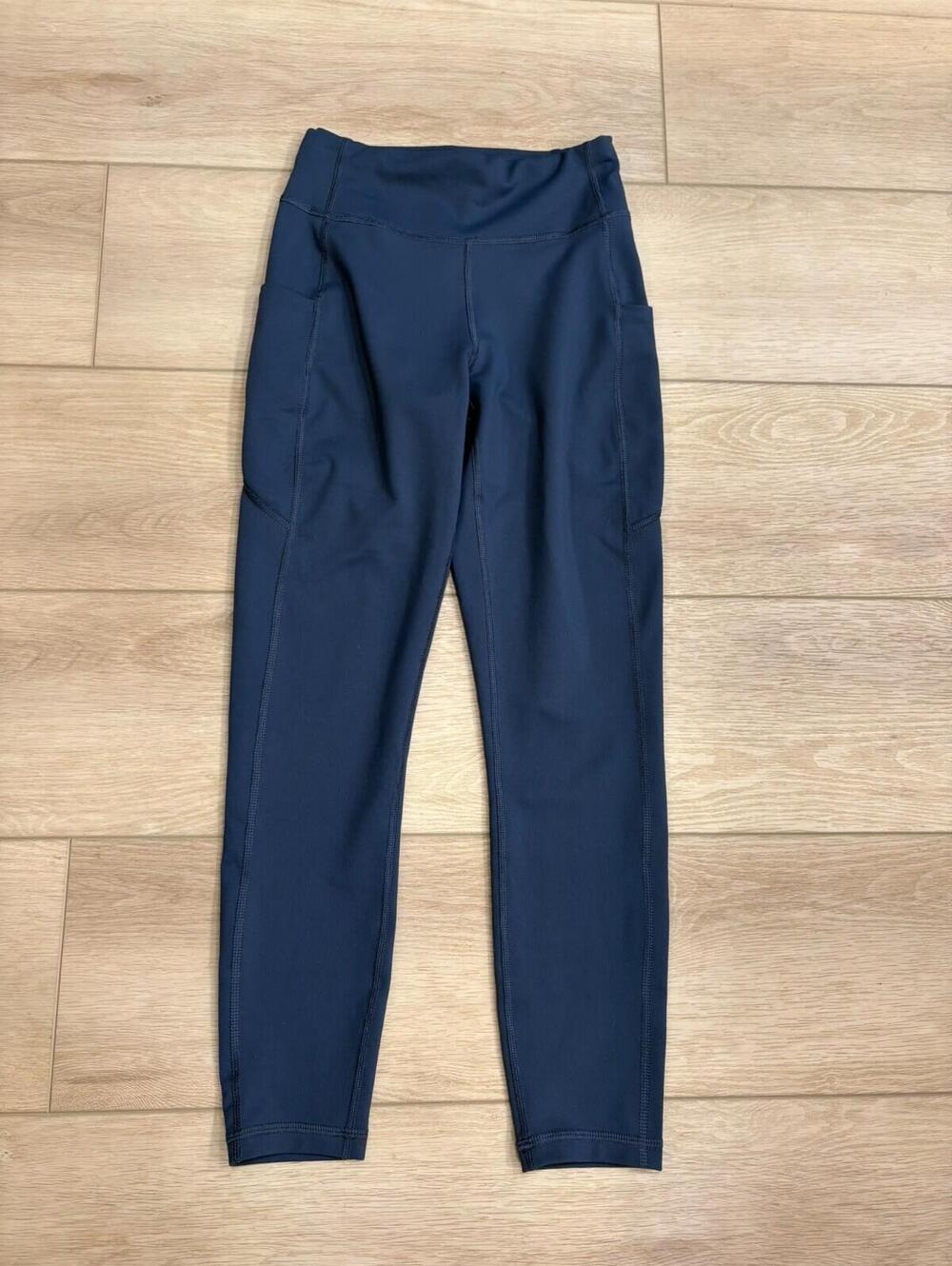 REI Co-op Womens Active Pursuits 7/8 Tights Blue Size XS Petite Pockets